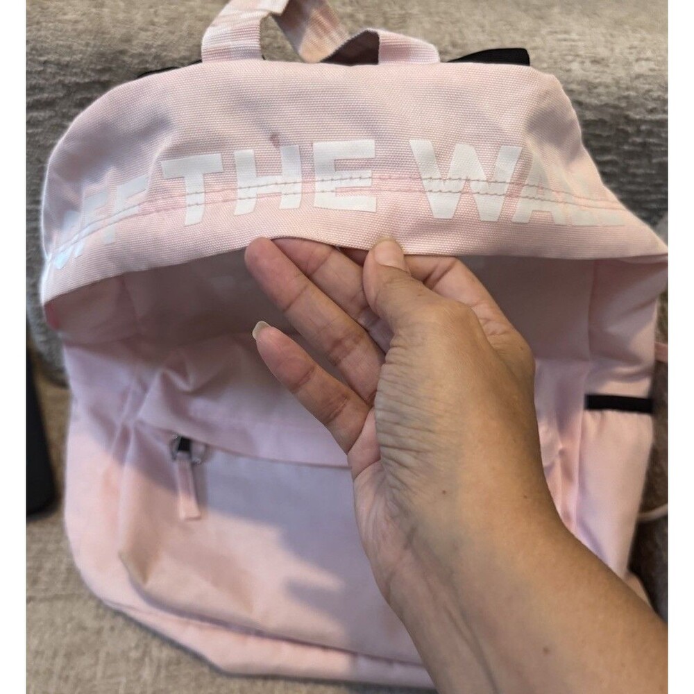 EUC Vans Sporty Realm Cloud Pink Checkerboard Backpack - Picture 2 of 5